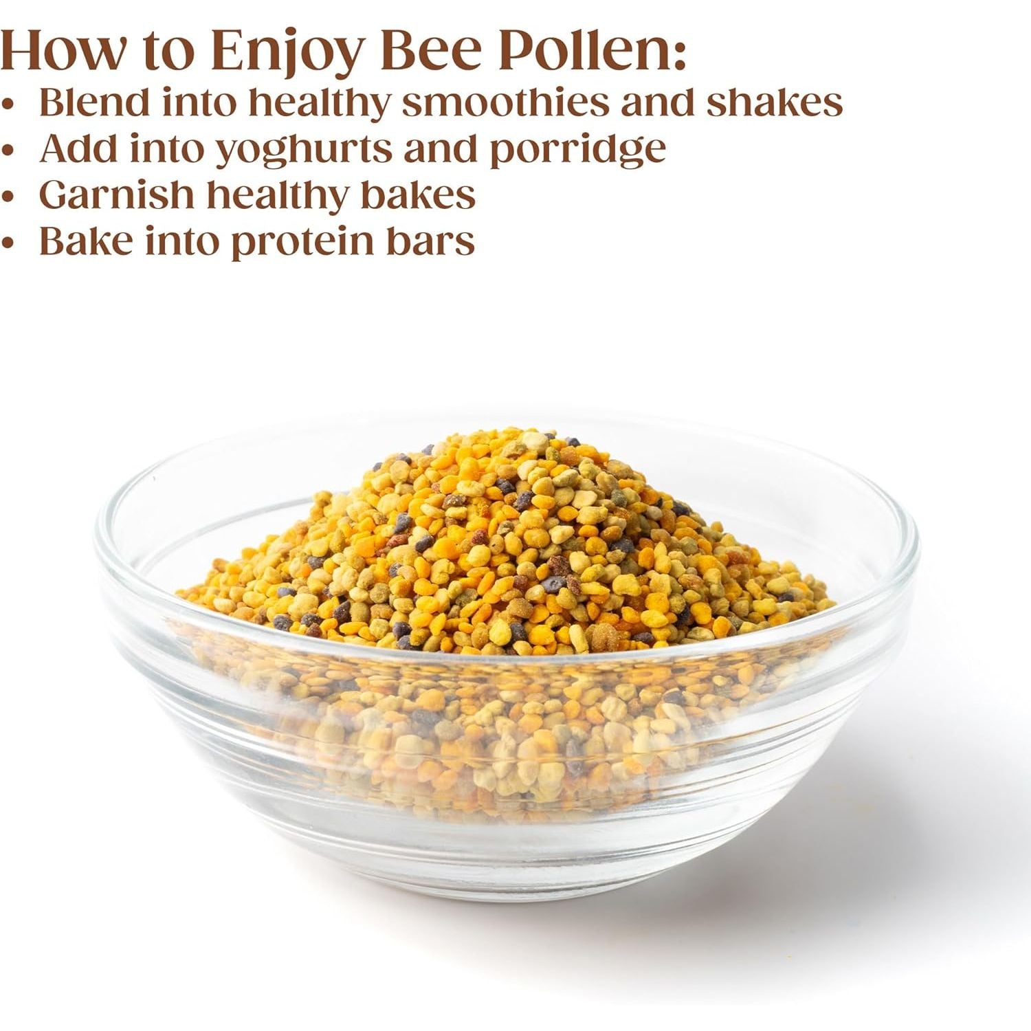 Nutriseed Bee Pollen 100G - Nutrient Rich Complete Superfood with Vitamins, Minerals, Amino Acids & Fatty Acids, Rich in Protein & Antioxidants, 100% Natural, Gluten-Free, Sourced from Spain