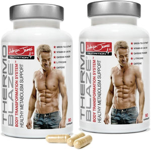Adrian James Nutrition - Thermoblaze (2 Pack) for Men & Women, 60 Days Supply