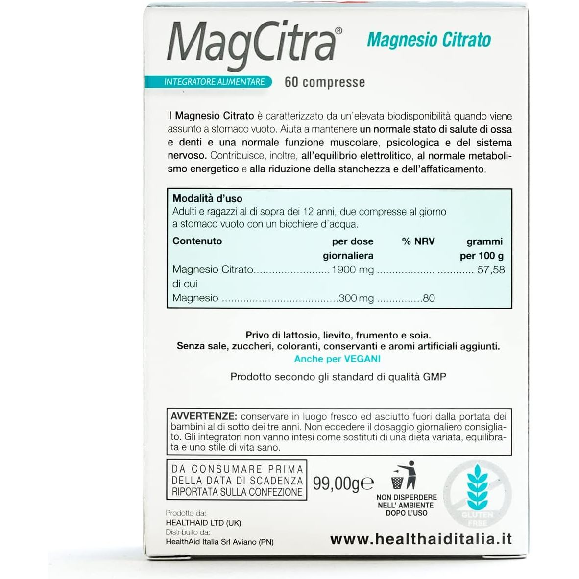 Healthaid Magcitra 60 Tablets