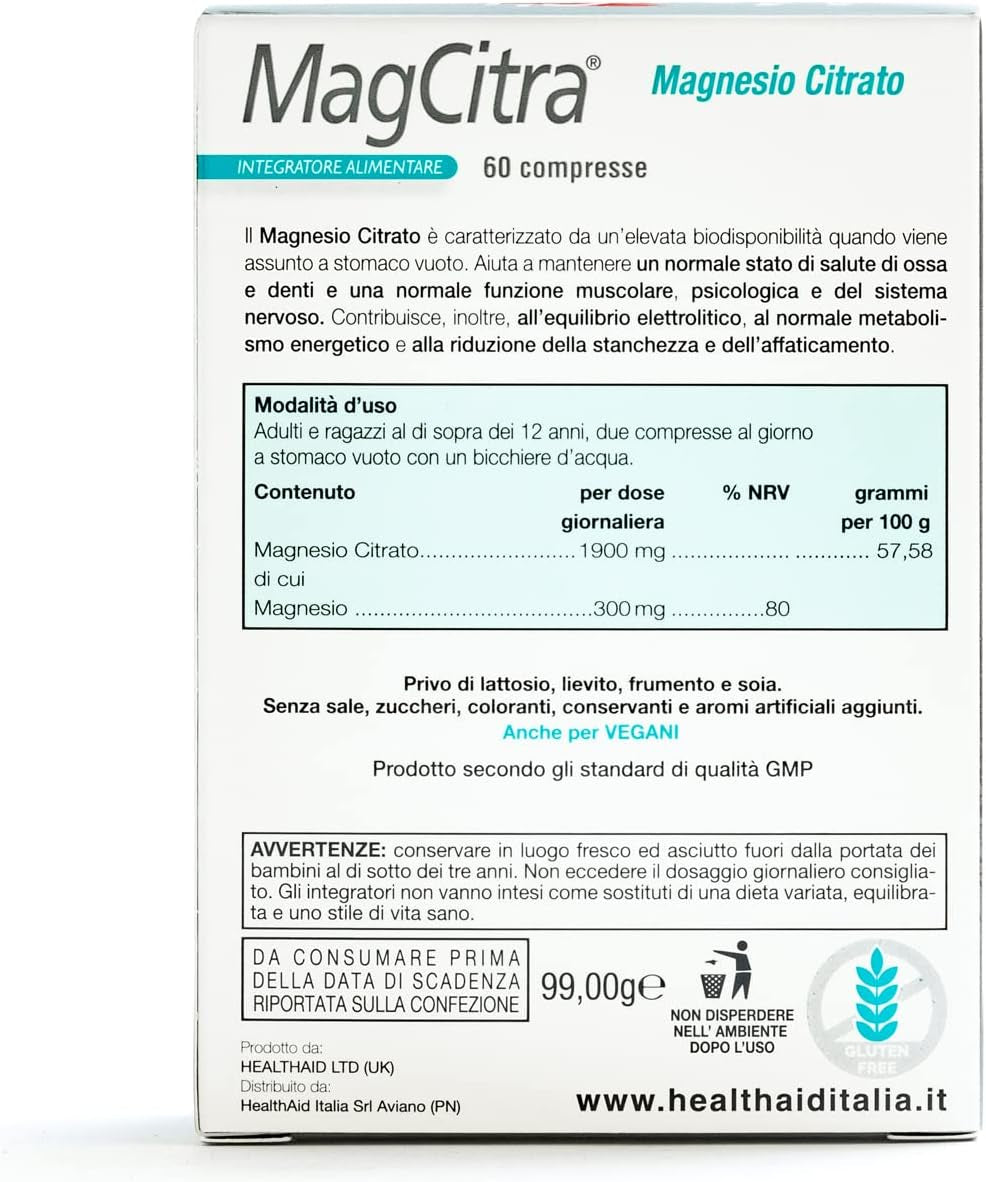 Healthaid Magcitra 60 Tablets