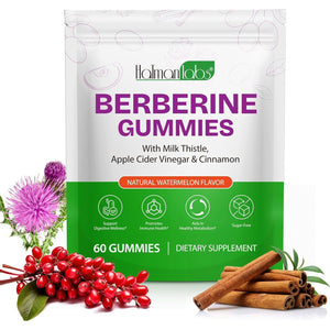 Berberine Gummies,Berberine Supplement,Berberine Complex Gummies for Metabolism, Energy, Gut Health, Fasting & Body Mass Control
