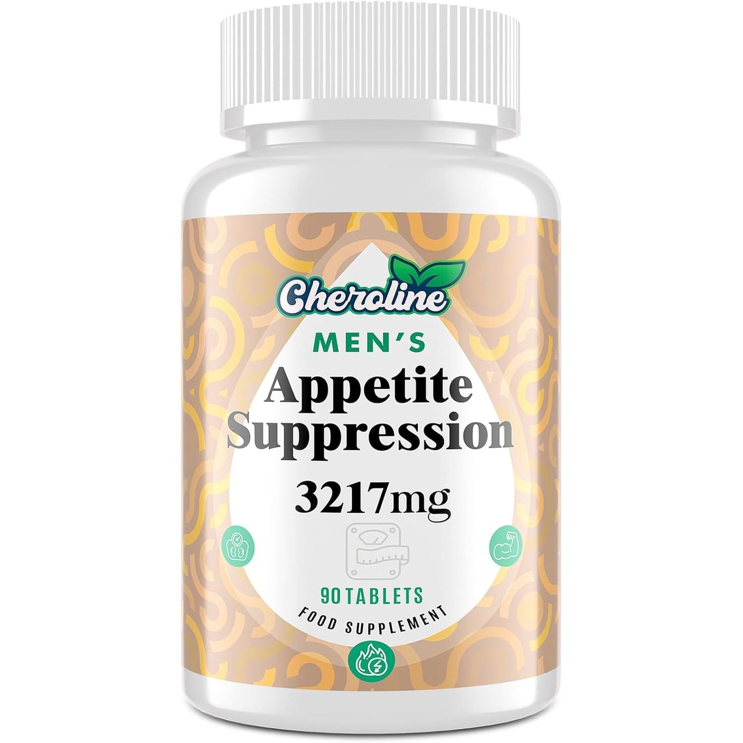Appetite Suppressant & Fat Burner for Men – High-Dose 3217Mg Natural Formula with Glucomannan & Green Tea – Fast-Acting Energy Booster – Controls Cravings – Keto Friendly – 90 Tablets