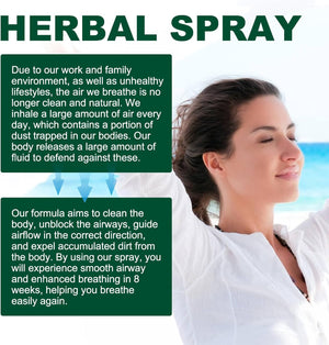 Herbal Lung Cleanse, Mullein Leaf Extract for Lungs, Lignosus for Lungs, Lung Cleansing Spray Natural Respiratory Cleanse & Breathe Spray Lung Exerciser Organic Plant Extracts 30Ml