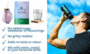 Premium 100% Pure Micronised Creatine Powder 400G. 80 Servings.. for Physical Performance and Muscle Power. Unflavoured.