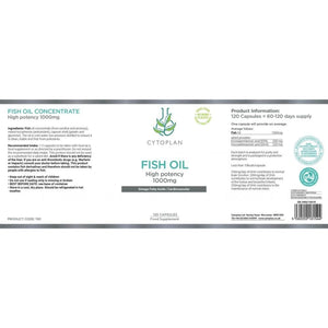 Cytoplan Fish Oil High Potency 120 Capsules