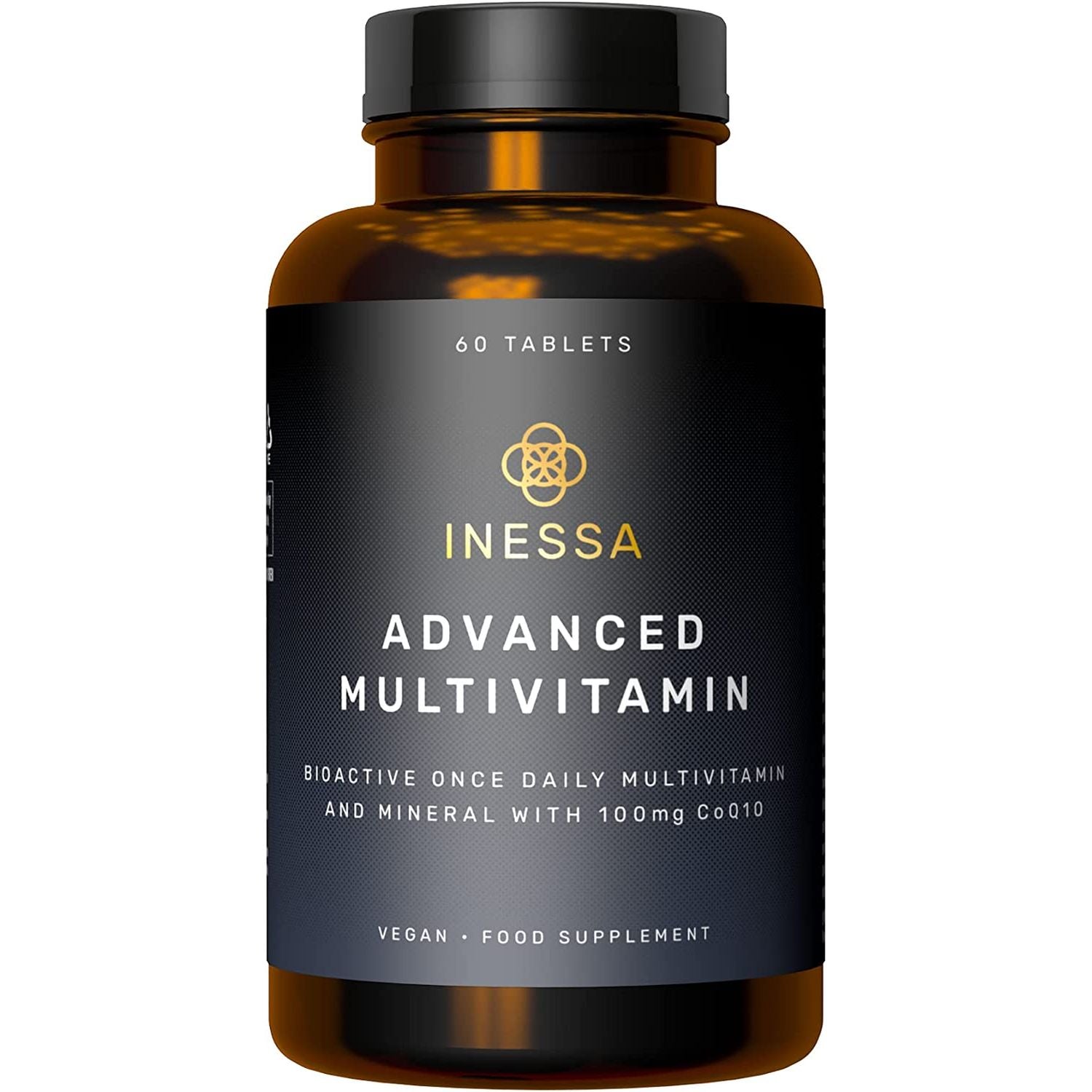 Inessa Multivitamin with Coq10 100Mg, Vitamin D3 2000 IU, K2 100Mcg, B Complex, Vitamins a 800Mcg, Folic Acid as 5-MTHF 400Mcg, Zinc 20Mg and Lutein