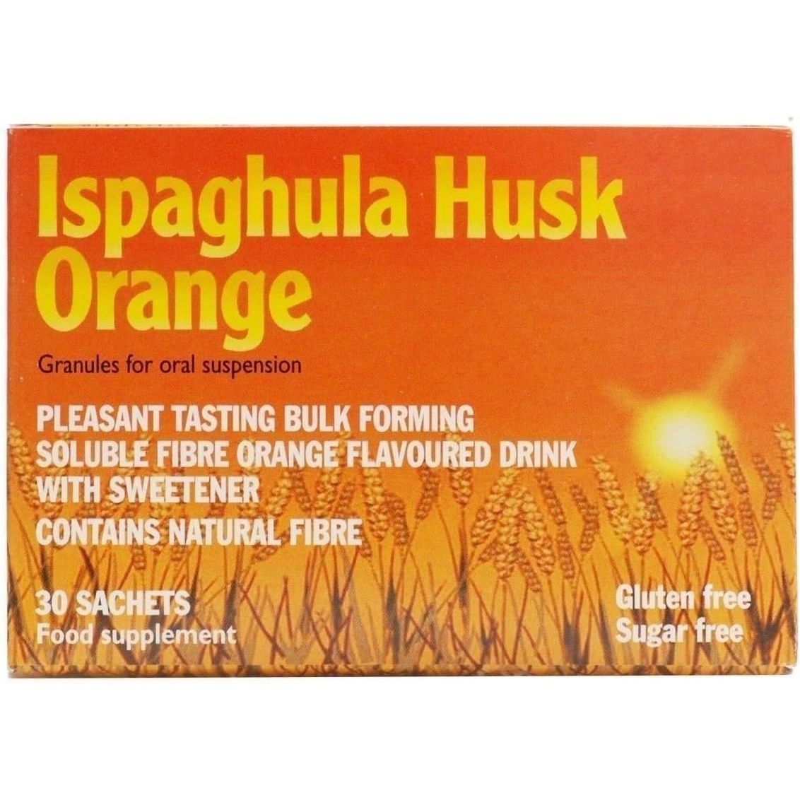 SIX PACKS of Ispaghula Husk Orange 30 Sachets