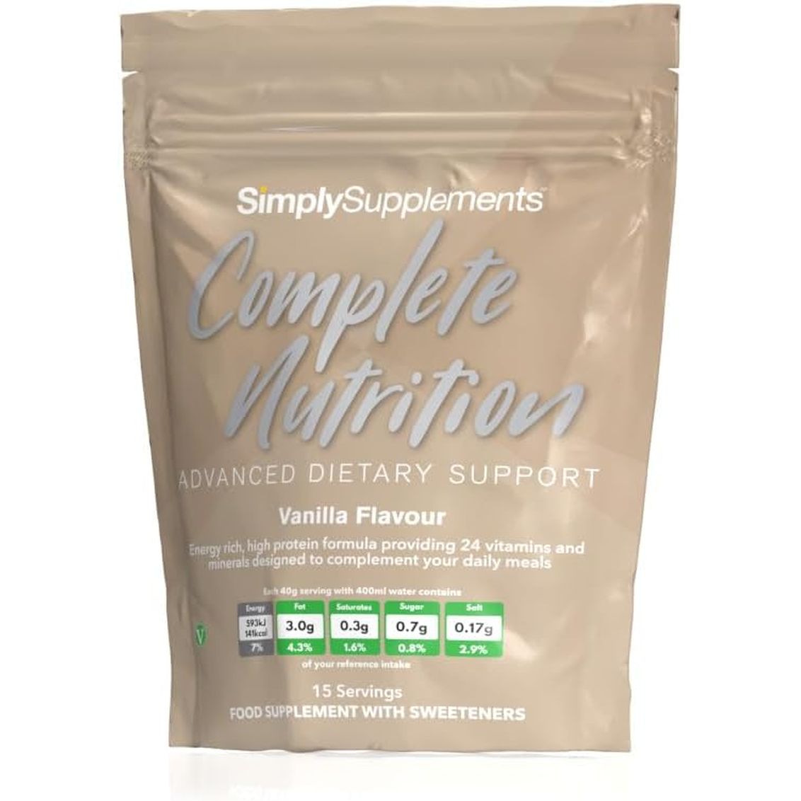 Build up Drink | Ideal for Gaining Weight | Formulated for the Elderly or Recovering from Illness | UK Manufactured (600 G (Pack of 1), Vanilla)