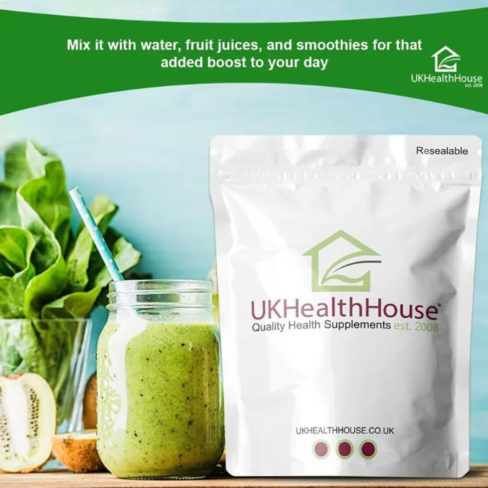 Ukhealthhouse Spinach Powder Superfoods Green Superfood Powders Diet Vitamin Smoothie Energy High in Fibre Protein Iron, Source of Vitamins C Minerals (100G)