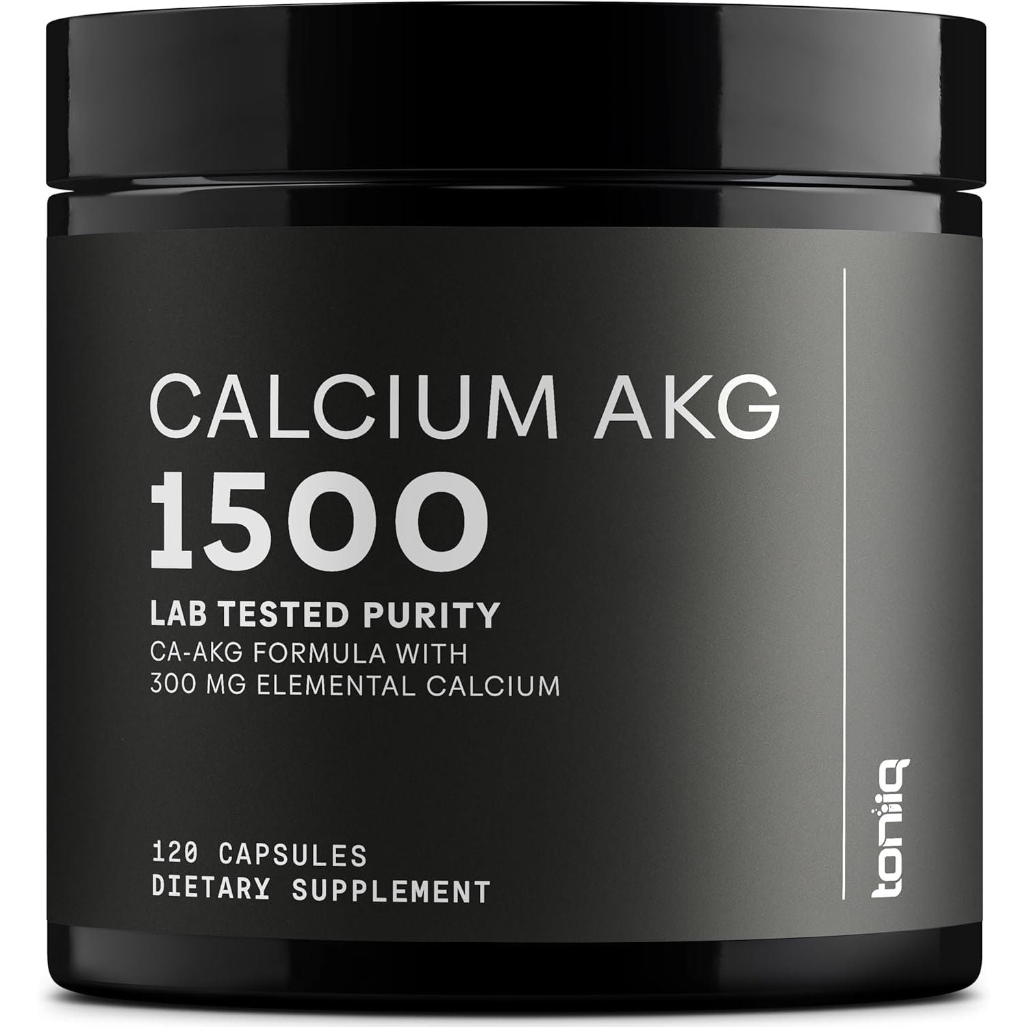 Toniiq 1500Mg Ultra High Purity Ca AKG Supplement - 99%+ Highly Purified and Bioavailable Calcium Alpha-Ketoglutarate - Calcium AKG Longevity Supplement - 120 Ca-Akg Vegetarian Capsules