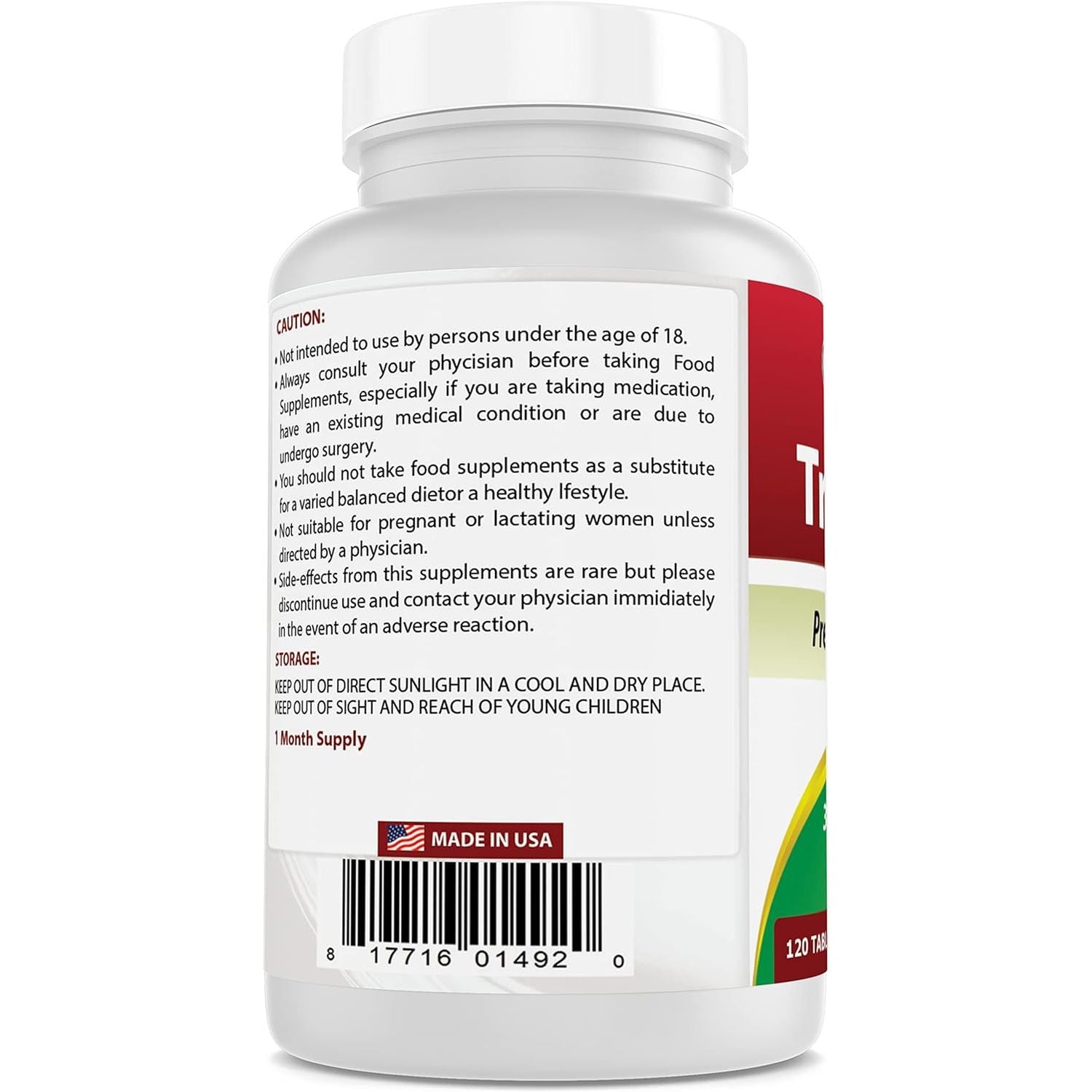 Best Naturals Tri-Amino with L-Arginine, L-Ornithine, L-Lysine 120 Tablets (120 Count (Pack of 1))