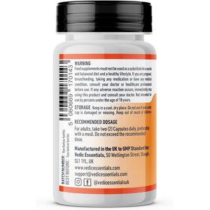 Vedic Ashwagandha-Saffron Calming Complex | 6 Calming Herbs Blend- Ashwagandha Boosted with Saffron, Chamomile, Hops, Inositol & Schisandra Berry | High Strength 2290Mg | Premium, Vegan, 60 Capsules