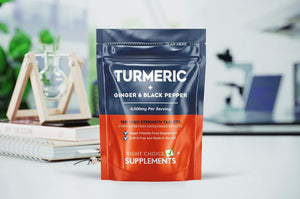 Turmeric Tablets 4000Mg per Serving (2400Mg Turmeric, 1400Mg Ginger, 200 Mg Black Pepper) | 180 High Strength Curcumin Tablet Supplements| Vegan and Gluten Free | UK Made