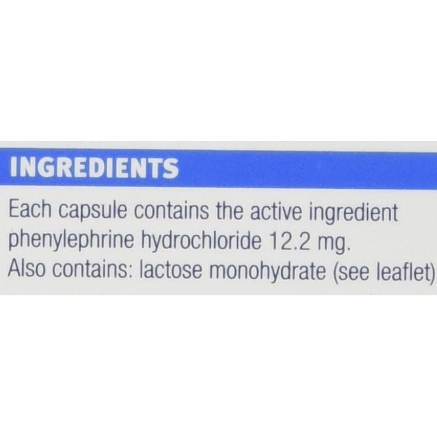 Galpharm Blocked Nose Relief 12 Capsules X 5 Boxes (60 Capsules)