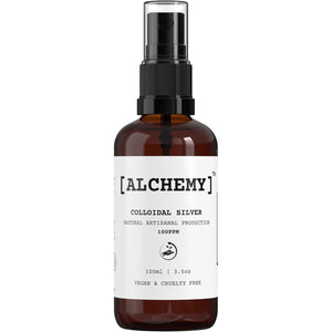 Colloidal Silver Spray 100Ml ● 100 PPM ● Superior Concentration, Artisanal Production, Better Results ● Made in the UK ● [Alchemy] Natural