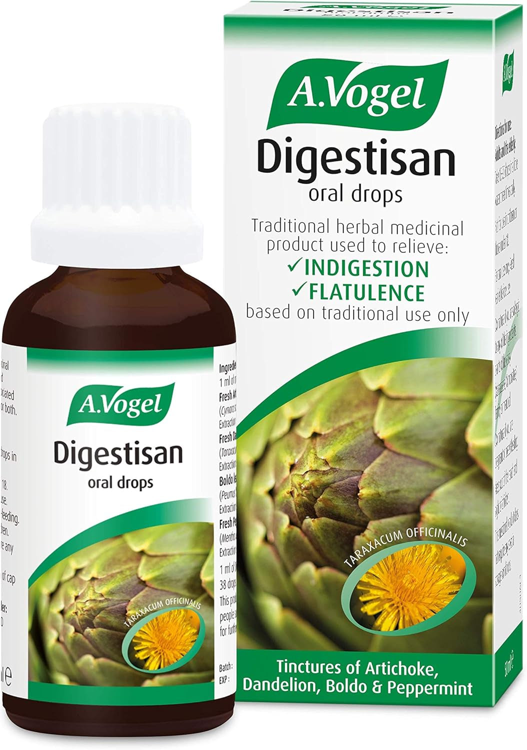 A.Vogel Digestisan Oral Drops 50Ml | Indigestion Relief | Helps with Feeling of Fullness and Flatulence | 50Ml