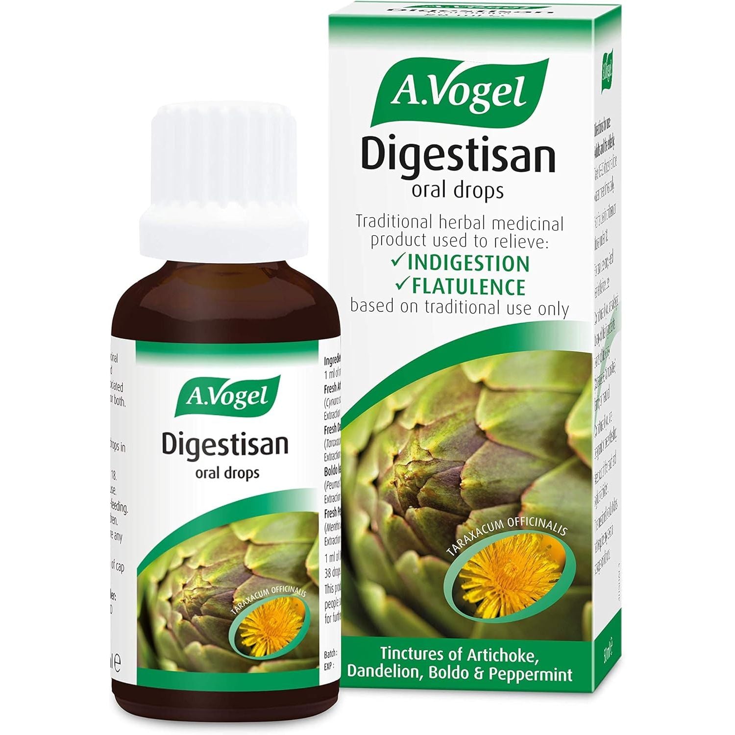 A.Vogel Digestisan Oral Drops 50Ml | Indigestion Relief | Helps with Feeling of Fullness and Flatulence | 50Ml