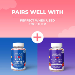 Kids Magnesium Gummies – Chewable, Sugar-Free & Vegan | 1029Mg Magnesium Citrate, Providing 113Mg Magnesiums to Support Calm Mind & Strong Bones for Kids 3+ | 1 Month Supply | Strawberry Flavour