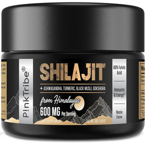 Shilajit Resin Gold Standard Shilajit - 600Mg Himalayan Shilajit Blend with Ayurvedic Herbal Extracts, High Levels of Fulvic Acid, Supports Energy and Performance, 30G (Pack of 1)