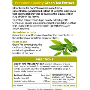 Ultra Green Tea Tablets - Pack of 30