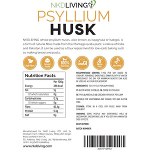 NKD Living Whole Psyllium Husks (500G)
