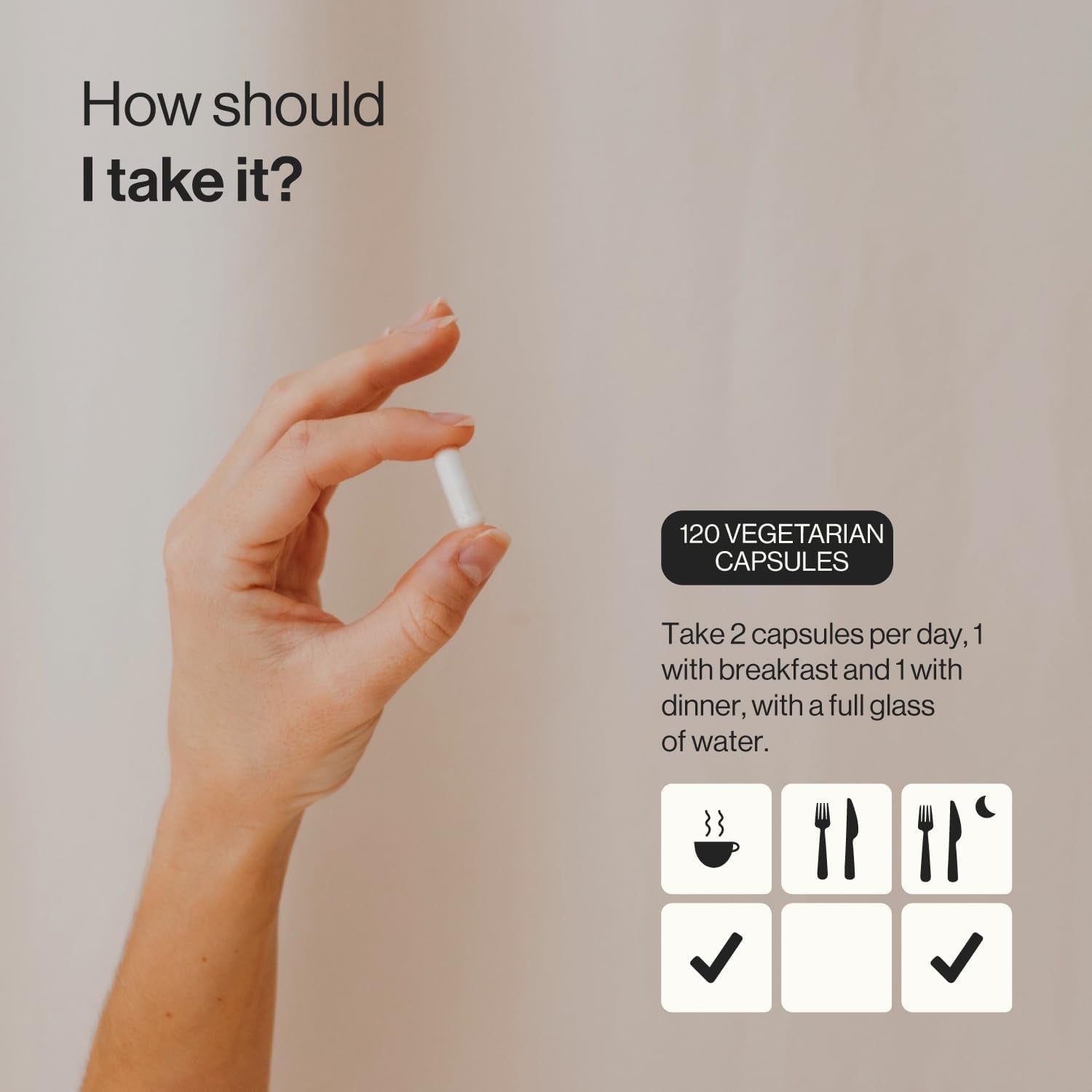 Calcium Citrate with Vitamin D3 and K2 - for Healthy Teeth, Bones and Muscles - Formulated with Enhanced D3 and K2 - Highly Absorbable - 120 Vegetarian Capsules