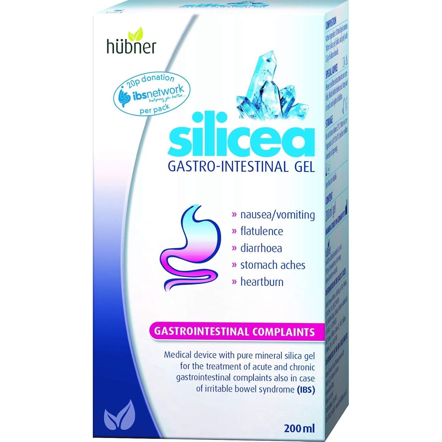 Hubner Silicea 68503 Gastrointestinal Gel, 200Ml