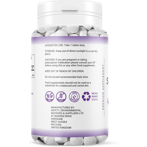 Selenium 300MCG - 1 Year Supply 365 Tablets - Antioxidant, Immune Support Vegan Selenium Supplement