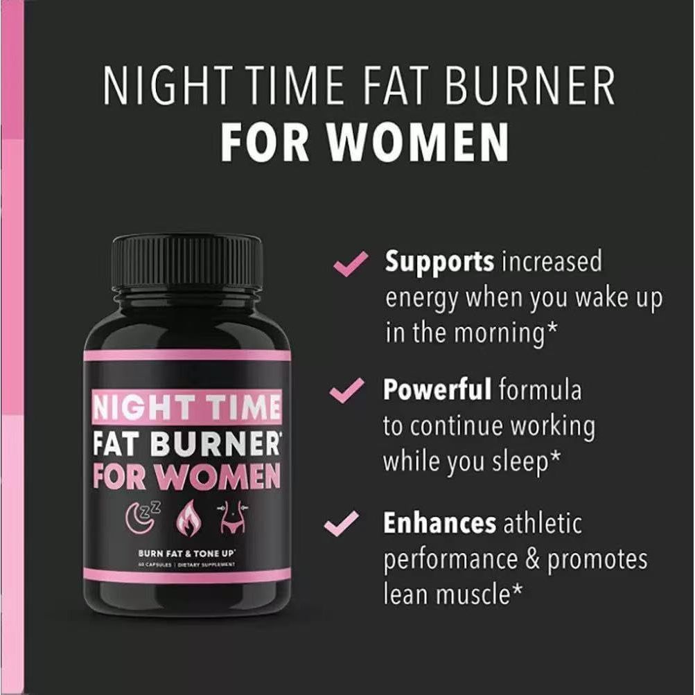 Night Formula 𝐅𝐚𝐭𝐁𝐮𝐫-𝐧𝐞𝐫 for Women,Night Burner, Sleep & Relaxing,Intestinal Digestion