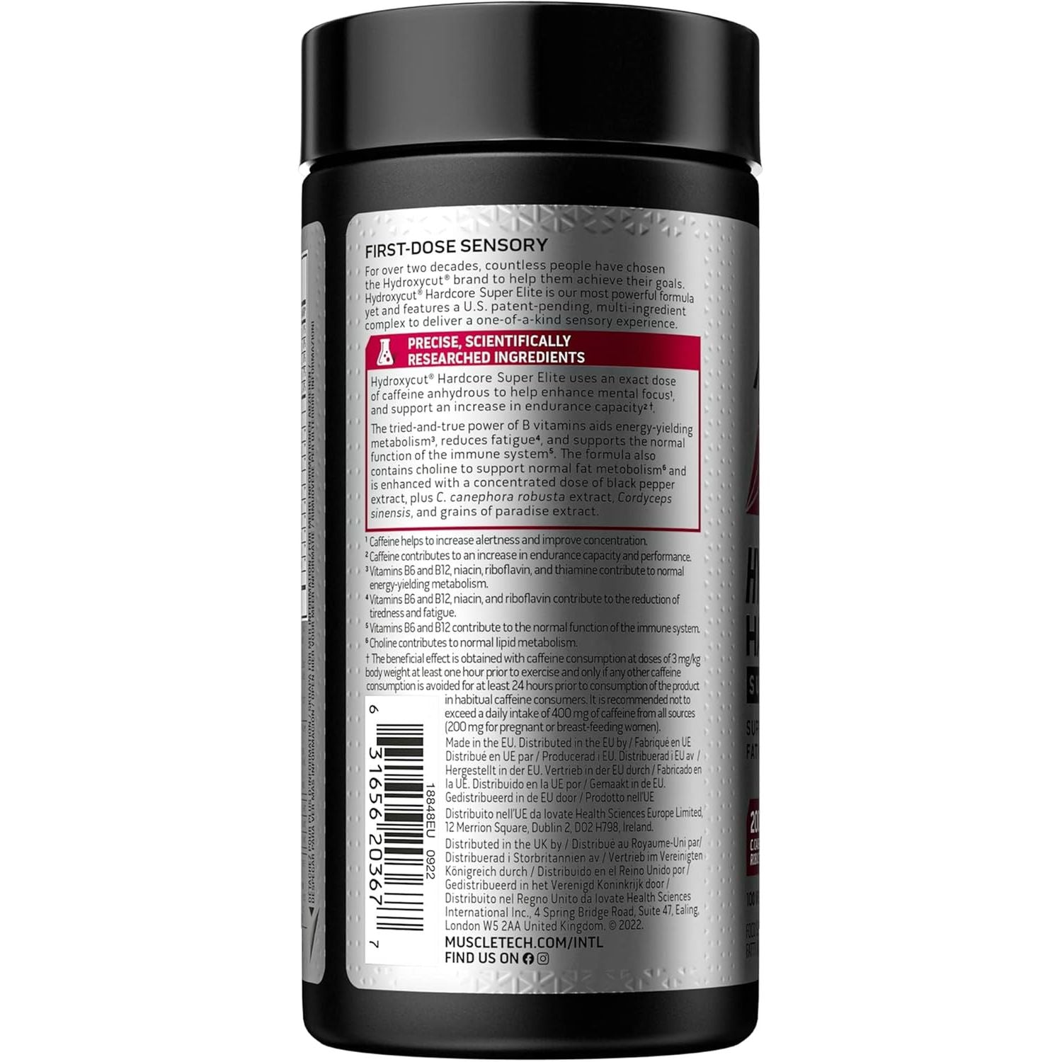 Muscletech Hydroxycut Hardcore Super Elite, Weightloss, Slimming Pills, Immune System Vitamins - B12 & B6, Increase Alertness & Performance, Support Fat Metabolism, 100 Count
