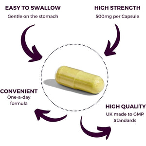 Nutripact Berberine Supplement with Chromium Picolinate and Black Pepper - 60 Vegan Capsules (Not Tablets) High Strength 500Mg - Made in the UK