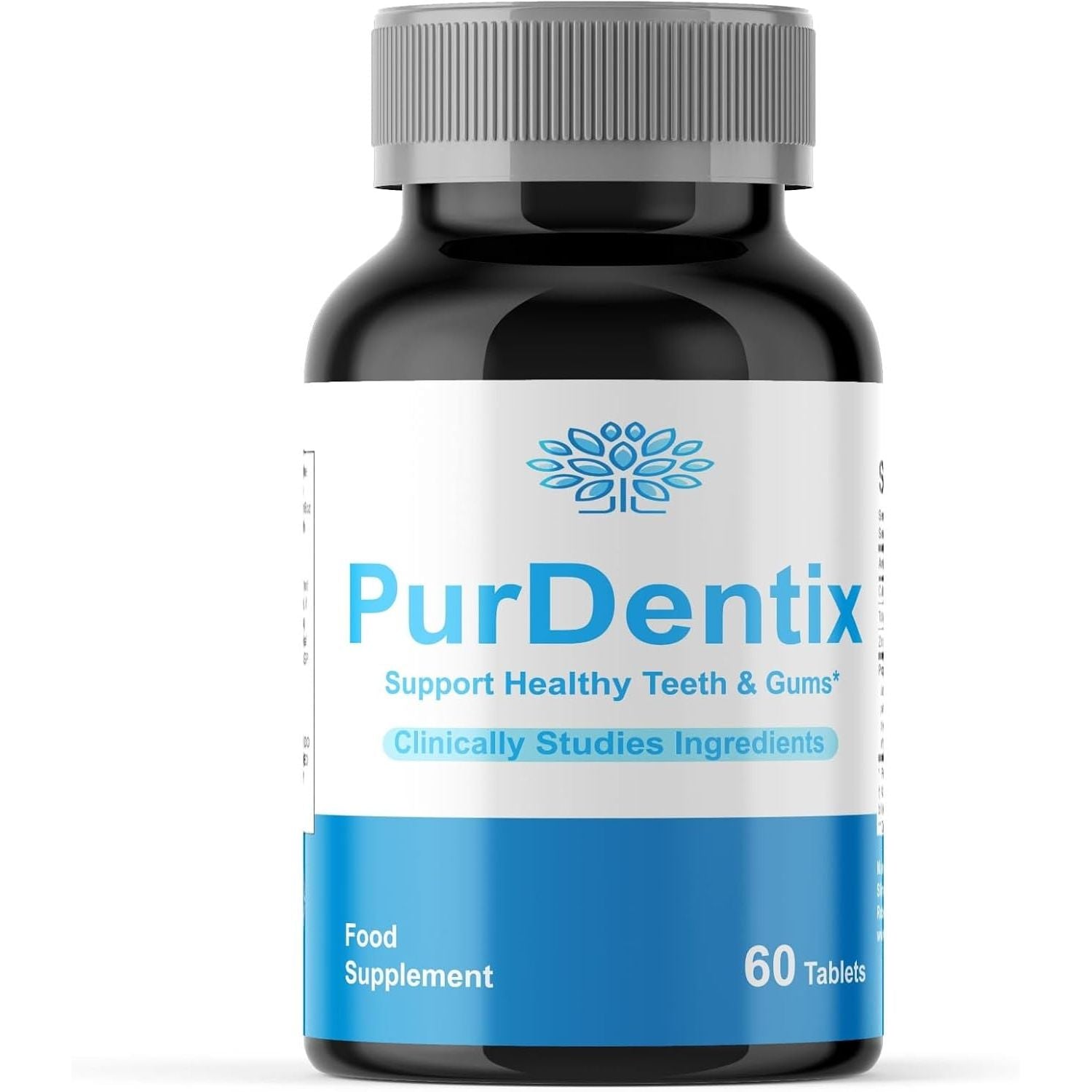 Purdentix - All Natural Teeth & Gum Care Supplement with Probiotics, Supports Oral Health, Fresh Breath, Vegan, 60 Tablets,Slim Warriors