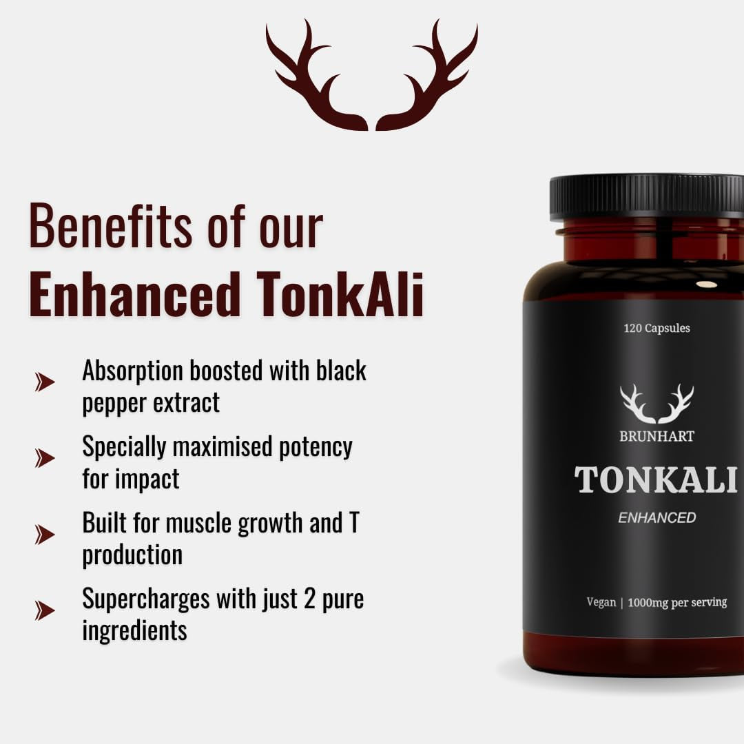 Enhanced T-Power 120 Capsules | with Black Pepper for Maximum Absorption | 1000Mg Serving | Pure Extract | Maximum Potency | 2-Month Supply | Natural for Men | Energy Supplement, Strength