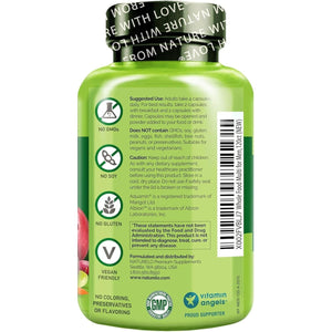 NATURELO Whole Food Multivitamin for Men - with Natural Vitamins, Minerals, Botanical Blends - Complete All-In-One Formula for Energy, Brain, Heart, Eye Health - 120 Vegan Capsules | 1 Month Supply