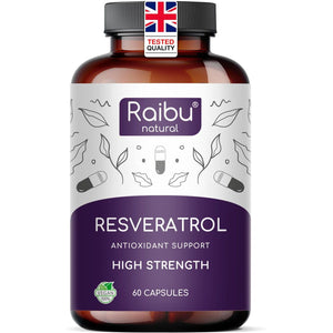Resveratrol Supplement - 98% Pure Trans Resveratrol - Highly Bioavailable & Enhanced Absorption with Piperine - 525 Mg per Capsule, 60 Servings - Antioxidant Support