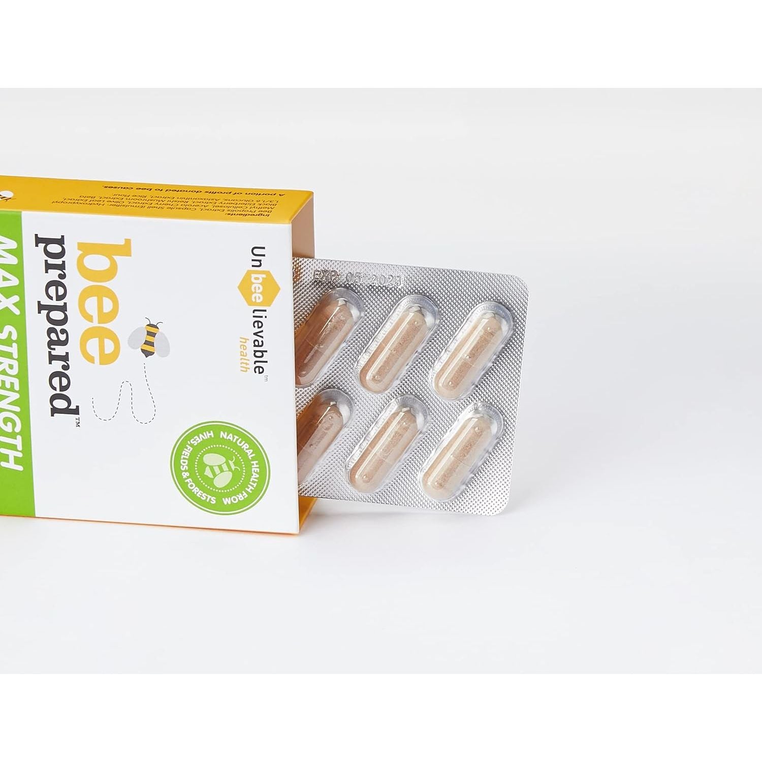 Unbeelievable Health Bee Prepared Max Strength Immune System Formula - Created by Nutritional Experts - Contains Bee Propolis, Elderberry and More – Immunity Support Supplement