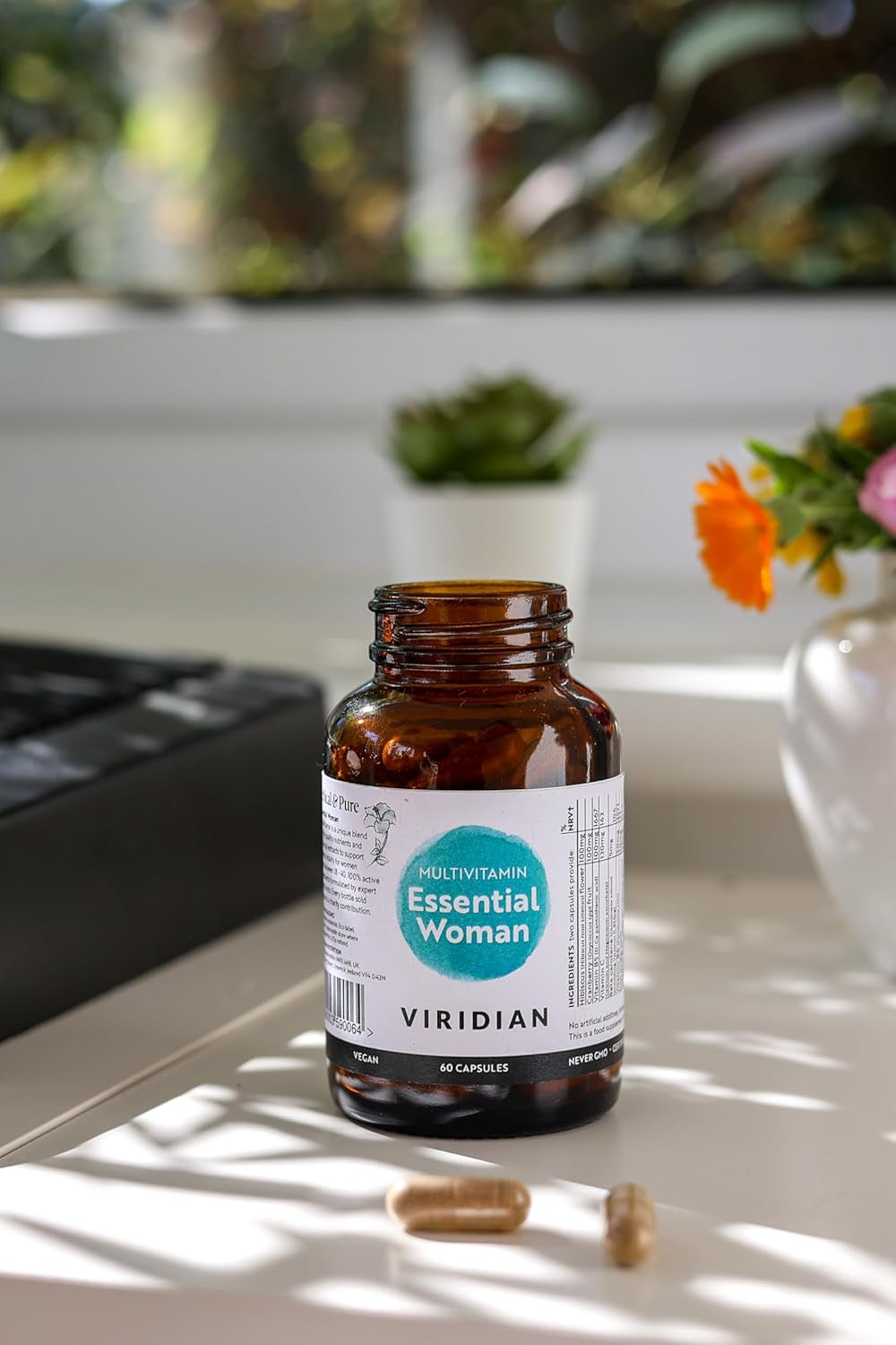 Viridian - Essential Woman Multivitamin - 60 Veg Caps | Bioavailable Nutrients & Botanical Extracts | Energy & Vitality, Tiredness & Fatigue, Skin & Hair | Nutritionist Formulated