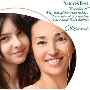 Nature'S Best Multi-Max Multivitamin for Teen Her - Growth & Development Support for Girls 13-19 - with Iron, Vitamin B6 & Vitamin C - UK Made - 90 Tablets (3 Months' Supply)