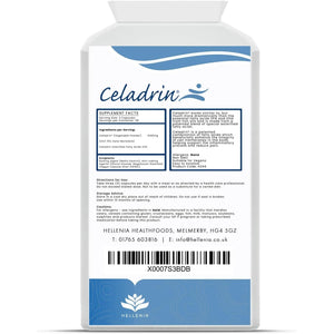 Celadrin® Capsules 500Mg | Potent Joint Care Supplement | Branded Ingredient | Clinically Researched for Improved Joint Function & Mobility | 90 Capsules - Vegan Friendly | Made in the UK by Hellenia