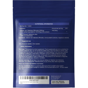 Valerian Root Tablets - 90 Tablets | Good Alternative to Valerian Root Capsules, Valerian Tincture or Valerian Drops | Vegan & UK Made