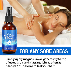 Premium Magnesium Oil Spray - 100% Pure, Natural & Fast-Absorbing Topical Solution for Muscle Relief, Joint Pain, and Relaxation 60ML