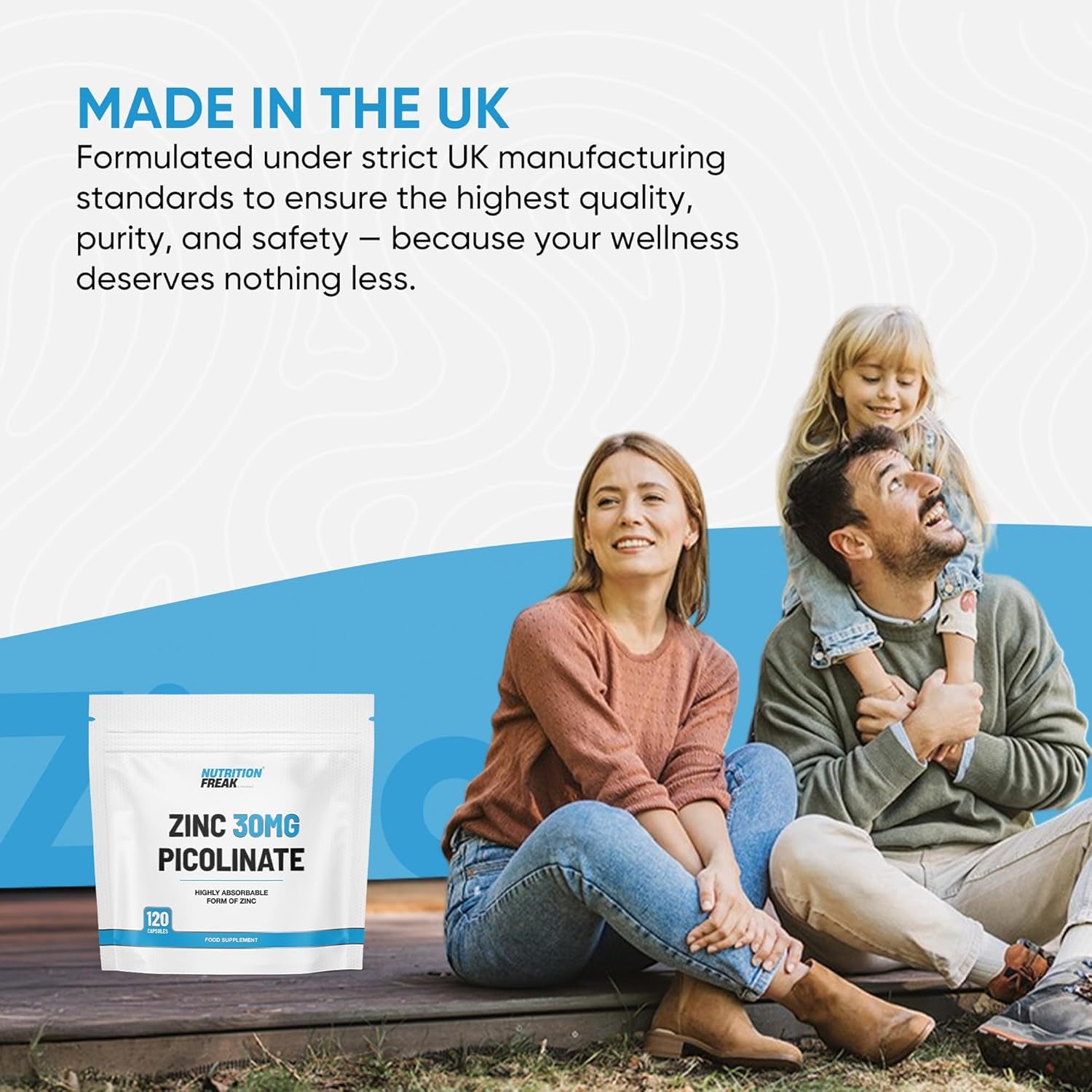 Zinc 30Mg as Picolinate 120 Capsules Made in the UK by Freak Athletics