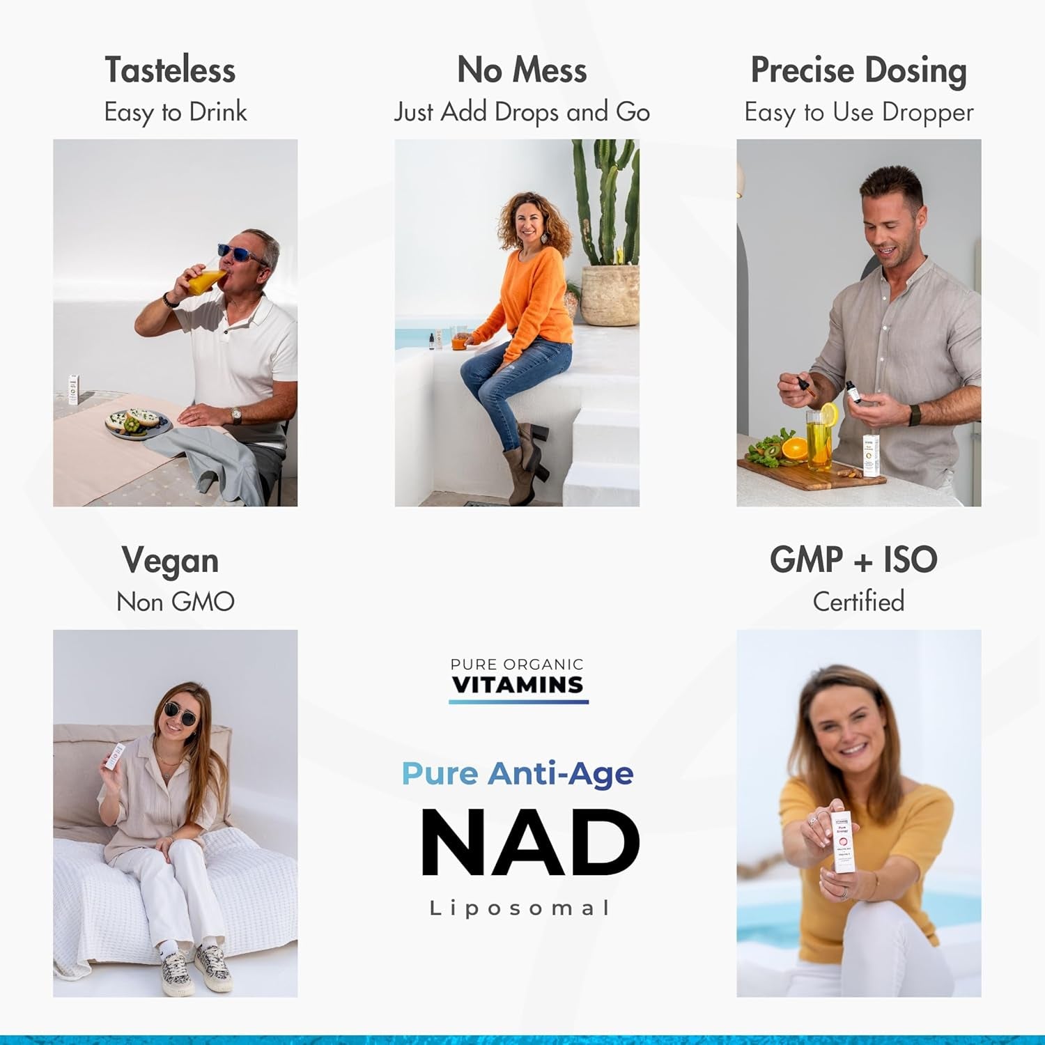 NAD+ Supplement Liposomal - Proven 50% Better Absorption - Patented Cellular Delivery - 40 Day Supply - NAD+ Enhancer - Pure anti Age - Liquid Drops - Swiss Made