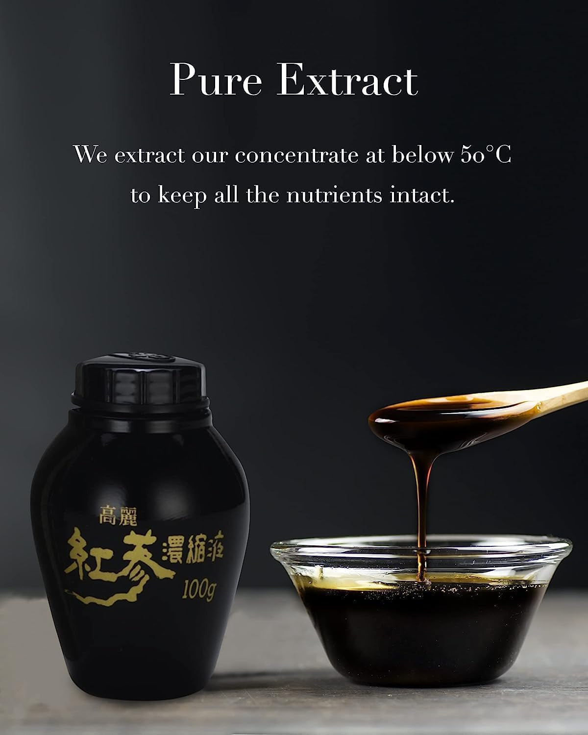Il Hwa Korean Ginseng Extract - 100% Pure Panax Ginseng - Enhanced with Natural Ginsenosides - Easy-To-Use with Included Spoon - 50G