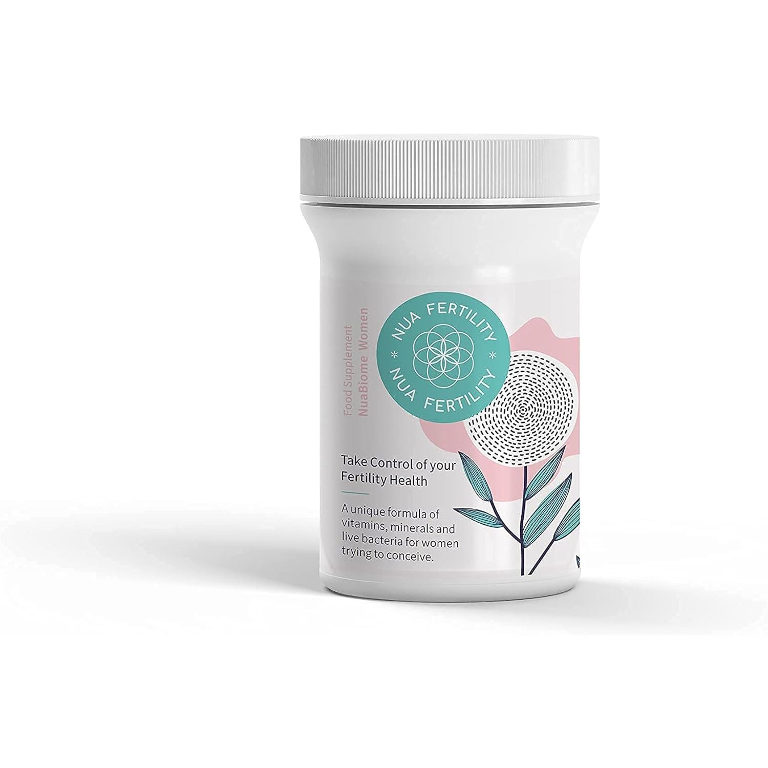 Nua Fertility, Nuabiome Women - a Unique Formula of Vitamins, Minerals and Live Bacteria for Women Trying to Conceive - 60 Capsules (1 Month Supply)