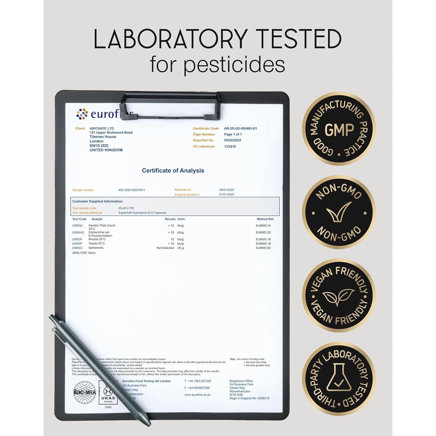 Coq10 Supplement - Coenzyme Q10 High Strength 200Mg - 60 Capsules - Heart Health & Antioxidant - Vegan Naturally Fermented Ubiquinone - Co Enzyme CQ10 High Absorption - UK Made