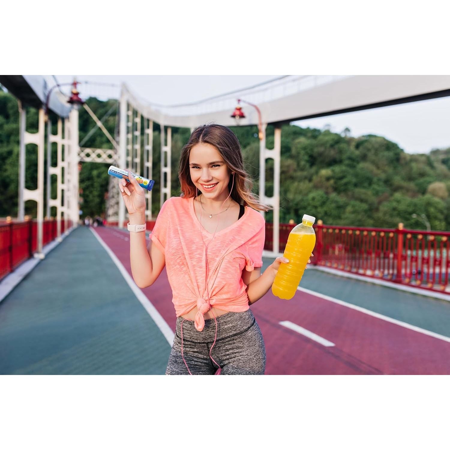 German Calcium + Vitamin D Drink Effervescent Tablets 60 Servings Orange-Grapefruit Flavour - 500 Mg Calcium, 2,5 Μg Vitamin D3 - T&D Pharma – Made in Germany