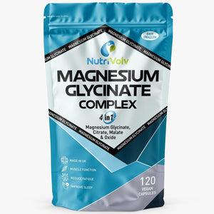 Magnesium Glycinate 4-In-1 Complex 1900Mg | 446Mg Elemental Magnesium Super Strength Supplement as Glycinate, Citrate, Malate, Oxide | 120 Capsules | High Absorption | Vegan UK Made