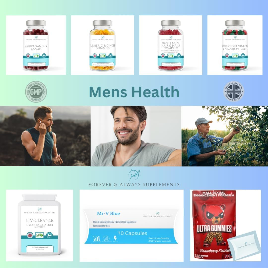 3 X Ultra Blue 400Mg High Strength Tablets Bundle for Men (New Formula) - Libido, Sex Drive, Enhancement & Endurance Support - Maca, Ginseng & More