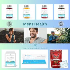 3 X Ultra Blue 400Mg High Strength Tablets Bundle for Men (New Formula) - Libido, Sex Drive, Enhancement & Endurance Support - Maca, Ginseng & More